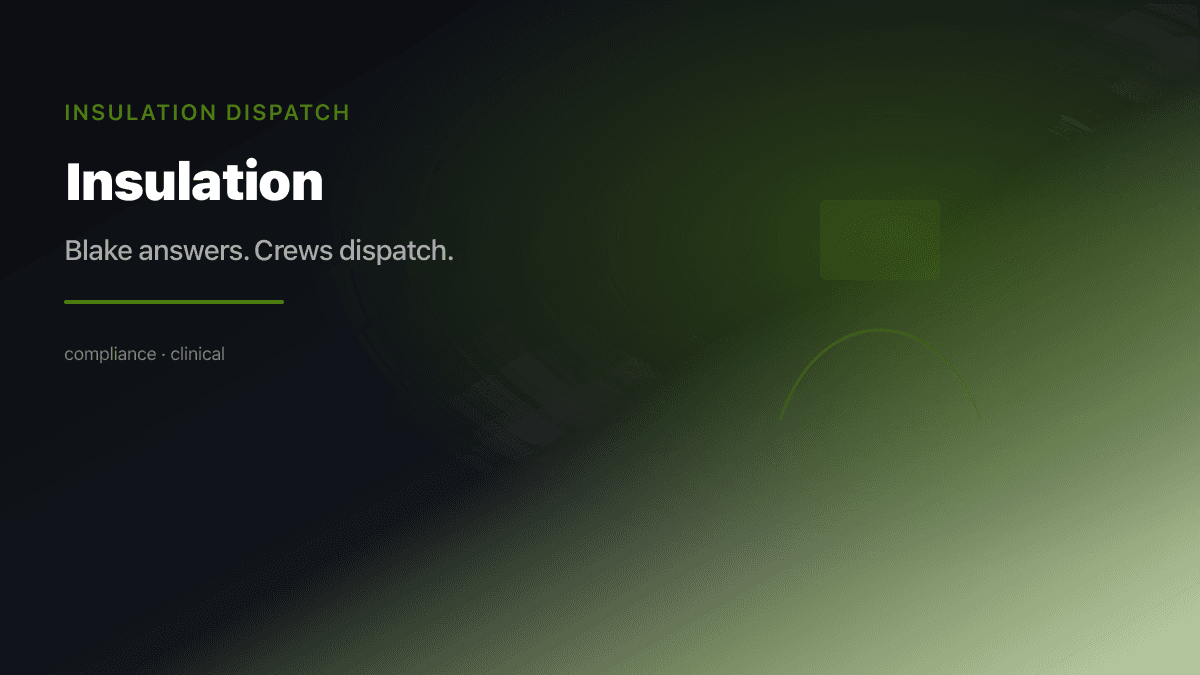 Insulation Dispatch preview