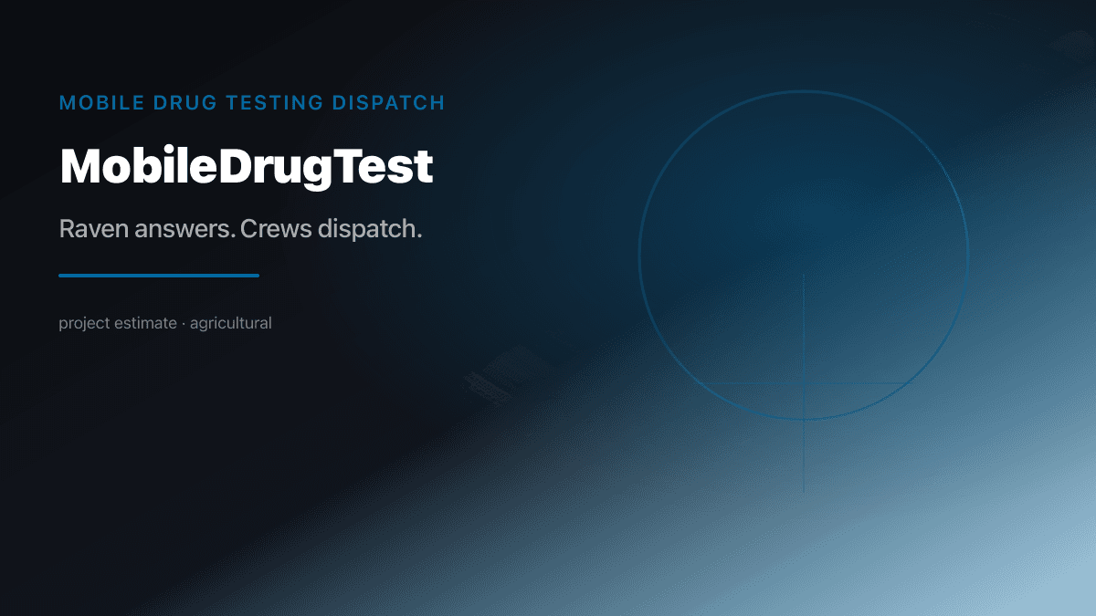 Mobile Drug Test Dispatch preview